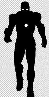 Iron Man Silhouette Superhero PNG - avengers, black, black a