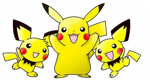 Coloriage Pichu et Pikachu à imprimer et colorier