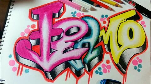 RETOMANDO UN GRAFFITI TE AMO SPEED DRAWING - YouTube