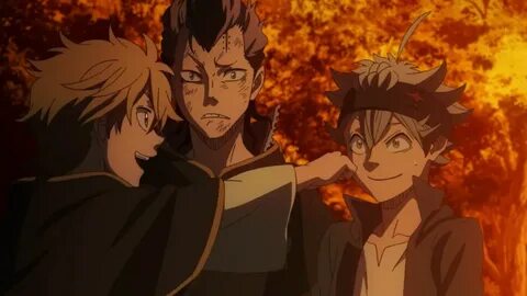 Luck, Magna and Asta Black Clover Black bull, Black, Anime