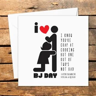 5x7 Dirty and Inappropriate Printable Card National Blow Job Day Naughty Va...