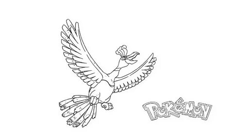 Ho-Oh Coloring Pages - Coloring Home