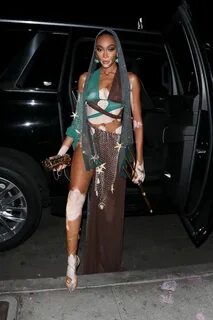 WINNIE HARLOW Arrives at Doja Cat’s Costume Party in Los Ang
