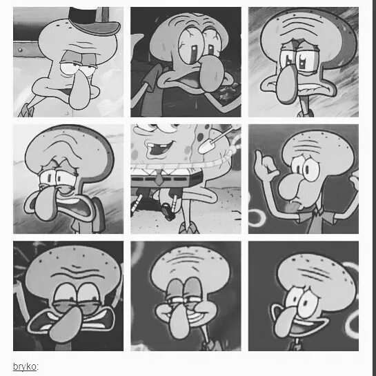 Some of my many sour faces. #underthesea #squidward #facetime #reaction #sp...