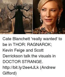 Age07 Cate Blanchett 'Really Wanted' to Be in THOR RAGNAROK 