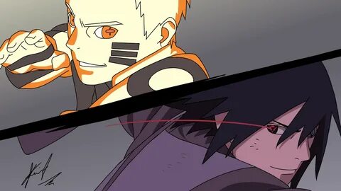 Naruto & Sasuke vs Momoshiki Kumara0438 - Illustrations ART 