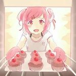 Just natsuki baking cupcakes. - 9GAG