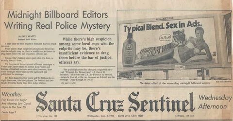 Santa Cruz Sentinel front page story on Truth in Advertising