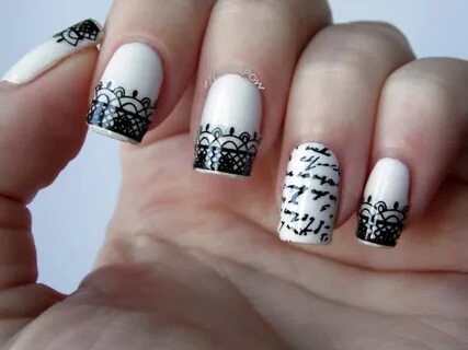 Lace elegance or not! Lace nail art, Lace nail design, Nail 