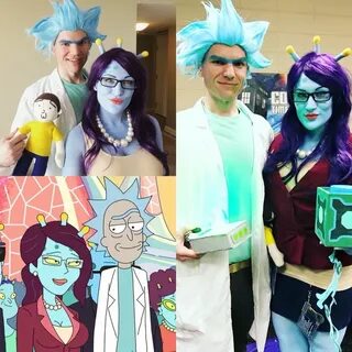 Rick and Unity from Rick and Morty! #couplescosplay #cosplay