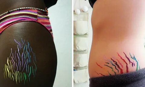 thepooluk в Твиттере: "These rainbow-coloured stretch marks 