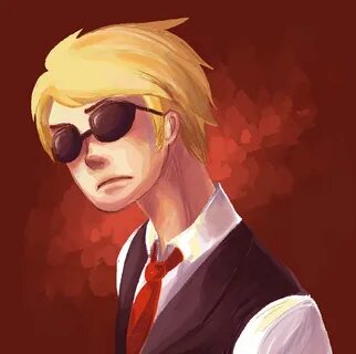 MSPA Booru - chiumonster dave strider headshot solo suit 110