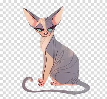 Hairless Cat Clipart / Royalty Free Hairless Animal Clip Art