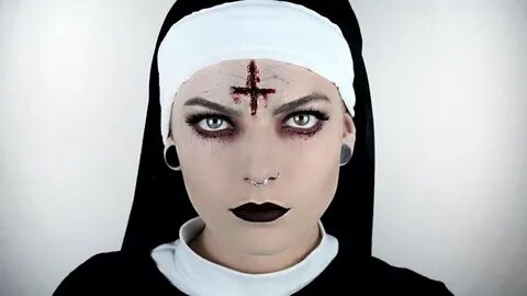 POSESSED/EVIL NUN halloween tutorial - YouTube