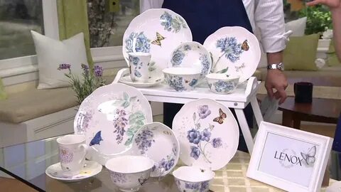 Lenox Butterfly Meadow 28-piece Porcelain Dinnerware Set on 