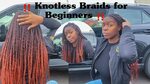 Medium Knotless Braids // Burgundy Ombre // Beginner Friendl