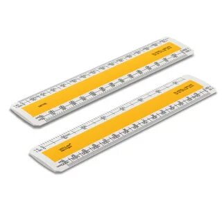 150mm Verulam engineers flat oval scale ruler - no.2 enginee