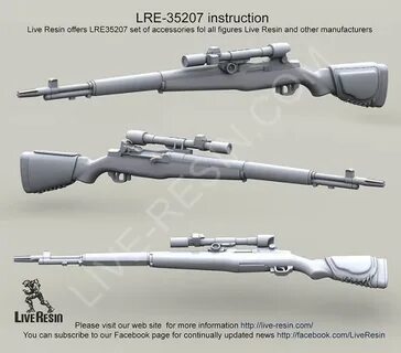 LRE35207 Снайперская винтовка M1D Garand с прицелом M84 Live