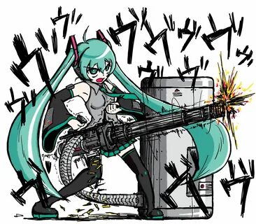 Guns Vocaloid Hatsune Miku weapons anime Heavy wallpaper 200