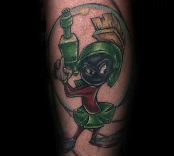 40 Marvin The Martian Tattoo Designs For Men - Cartoon Ink I