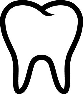 Tooth Clip Art Black And White - Png Download - Full Size Cl