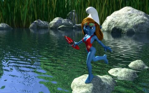 ArtStation - Lifeguard smurf girl