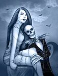 Realistic Jack And Sally Drawings / #traditional ink #comic 