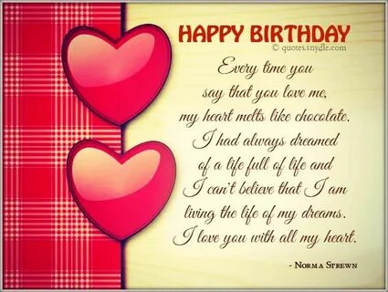 Birthday Quotes for Boyfriend Birthday wishes for girlfriend