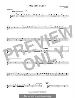 Rockin' Robin by J. Thomas - sheet music on MusicaNeo