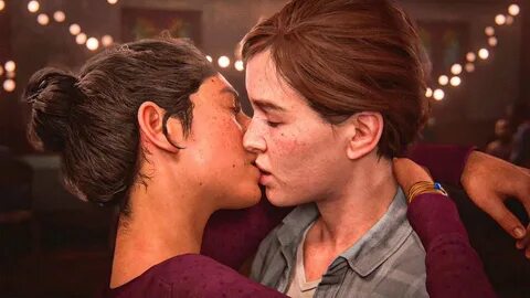 The Last of Us 2 - Ellie & Dina's First Kiss - YouTube