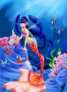 Musa mermaidix Winx club, Mermaid art, Club