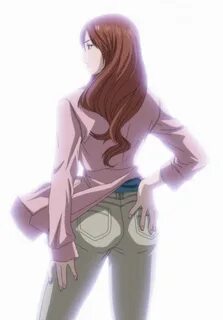 Safebooru - 1girl air gear ass brown hair female hand on ass