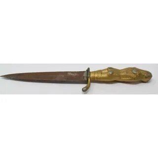 Sold Price: Vintage Korium Pic Dagger With Nude Women Handle