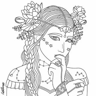 Coloring Karlzon Woman Hanna Pages People coloring pages, Ad