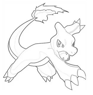 Charmeleon Attack Coloring Page - Free Printable Coloring Pa
