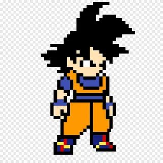 Goku Vegeta Frieza Dragon Ball Pixel art, goku, teks, Karakt