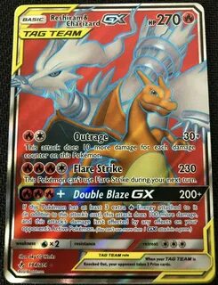 20/214 ULTRA RARE Pokemon Card Reshiram & Charizard GX Tag T