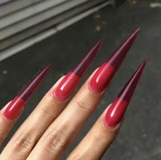 Pinterest: LAASHAI 💕 Jelly nails, Red stiletto nails, Stille