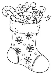 Christmas Stockings Coloring Pages 100 Pictures Free Printab