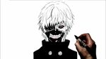 How to Draw Ken Kaneki Step by Step Tokyo Ghoul - YouTube