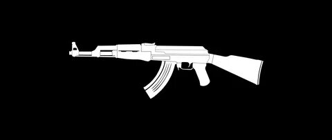 2560x1080 AK47 Gun Weapon Minimalism 2560x1080 Resolution HD