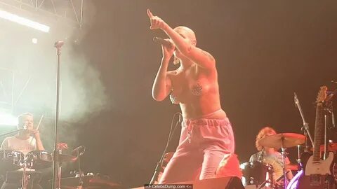 Tove Lo topless at Compilation live, LA Pride - June 11, 201