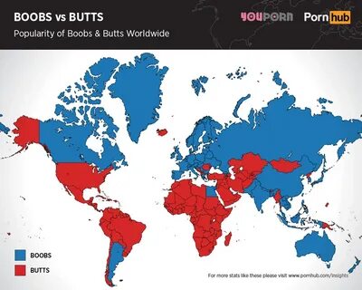 Butts vs boobs map