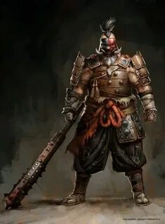 Concept art Shugoki actually looks strong, not like the fluf