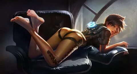 обои : Сверхчувствительность, Tracer Overwatch, Chen Wang, ц