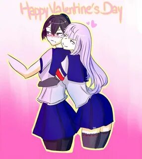 Would You Be My Valentine? - Ayano x Megami by blissisdrawin