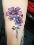 Geranium Flower Tattoo - Tattoos Concept