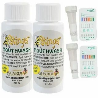 2 Stinger Detox Mouthwash With 2 Saliva Drug Tests(6 Panel) 