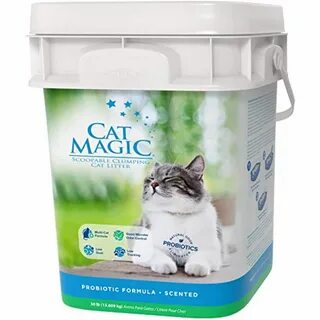 Cat Magic Scented Clumping Clay Cat Litter, 35-Pound *** For