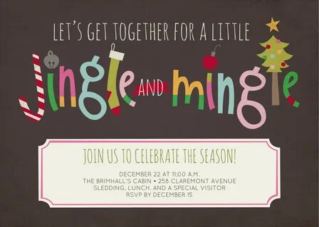 Celebrate the season by throwing a fun Jingle and Mingle par